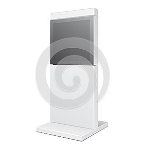 Outdoor City Light Box Advertising Stand Banner Shield Display, Advertising. Illustration Isolated. Vector EPS10