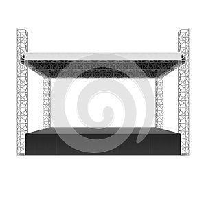 Outdoor concert stage