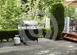 Outdoor cooker on House Patio