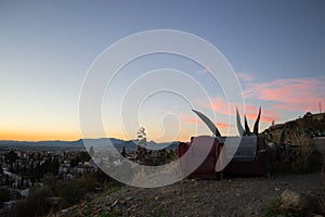 Outdoor Couch and Armchair on Sacromonte Hill, Granada, Spain