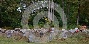 Outdoor Country Halloween Decorations Panorama