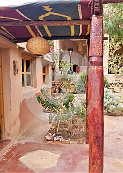 Outdoor decor - remote Moroccan village house