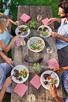 Outdoor dinner party