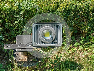 Outdoor electric lightsource. LED lamp for outdoor directional light