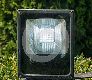 Outdoor electric lightsource. LED lamp for outdoor directional light