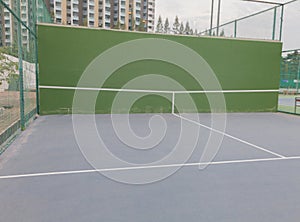 Outdoor Empty tennis knock board