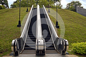 Outdoor Escalators at Fort Canning Hill Park