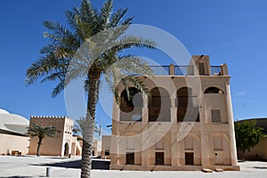 Outdoor exhibits at National Museum of Qatar in Doha, Qatar
