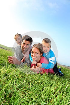 Outdoor family portrait