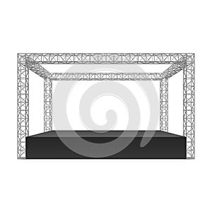 Outdoor festival stage