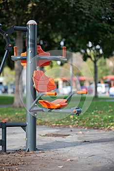 Outdoor Fitness Equipment in Park