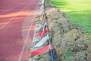 Outdoor Football field under construction