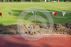 Outdoor Football field under construction