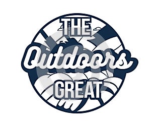 Outdoor great logotype