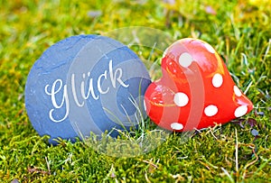 Outdoor greeting card - luck