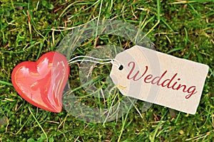 Outdoor greeting card - wedding