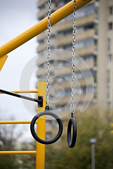 Outdoor gym for street workout and calisthenics