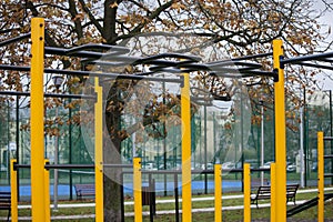 Outdoor gym for street workout and calisthenics