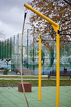 Outdoor gym for street workout and calisthenics