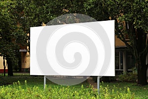 Outdoor Huge Billboard Signage Mockup in Urban Setting - Empty Billboard for Customization