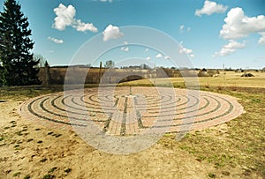 Outdoor labyrinth photo