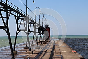 Outdoor, Lake Michigan, sand, birds, River, waves, Pier, Water, South Haven, Vacation