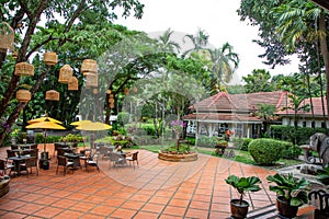 Outdoor Landscaped Seating Area