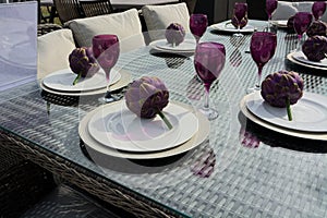 Outdoor luxury Dining Table set