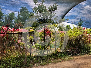 Outdoor net shading in jungle