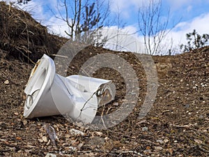 Outdoor old toilet