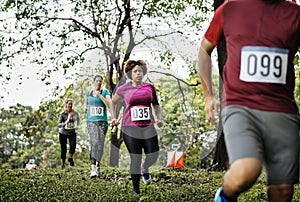 Outdoor orienteering check point activity