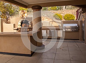 Outdoor party kitchen photo