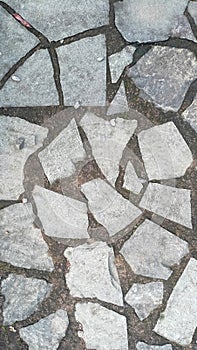 Irregular Natural Stone Pathway Texture