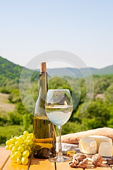 Outdoor picnics in the mountains