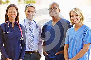 Outdoor Portrait Of Medical Team