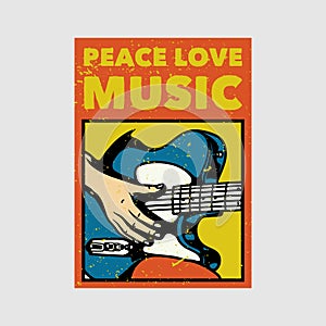 outdoor poster design peace love music