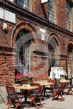 Outdoor restaurant on OFF Piotrkowska in Lodz photo