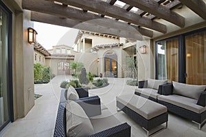 Outdoor Room Of Modern Home photo