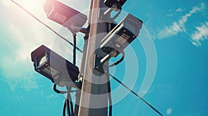 The outdoor security cameras.AI generated image