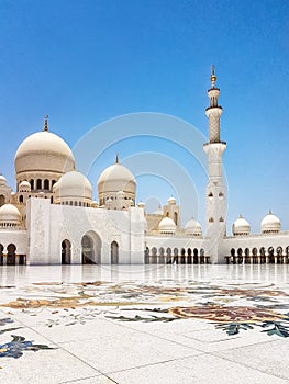 Outdoor shoot of Sheikh zayed mosque, abu dhabi, uae, middle east