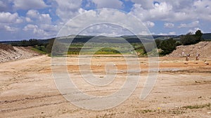 Outdoor shooting range, IDF soldiers training zone, targets, nature background photo