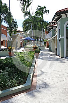 Outdoor shopping mall