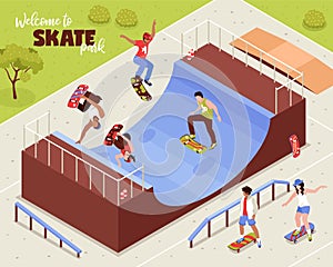 Outdoor Skate Park Background