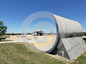 Outdoor Skate Park at city Frisco TX America