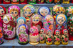 Outdoor souvenir market in Chisinau city