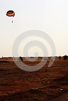 Outdoor sports and para sailing adventure park Rajasthan india photo