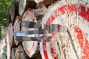 Outdoor sports throwing knives italy