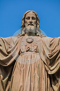Outdoor Statue of Jesus photo