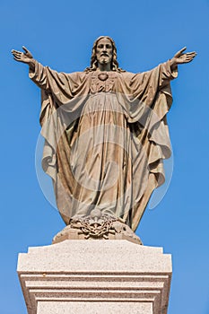 Outdoor Statue of Jesus photo