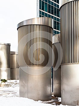 outdoor street ventilation outlets of towers